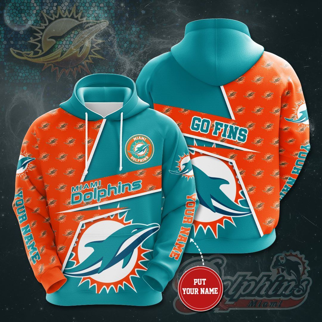 NFL Miami Dolphins 3D Hoodie For Fan