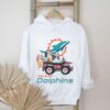 Bluey fun in the car with Miami Dolphins football shirt