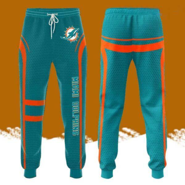 Miami Dolphin Professional Football Team All Over Print 3D Bomber All Over Print 3D Long Pants Blue