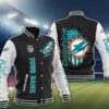 Miami Dolphins 3D Baseball Jacket Trending Sport Gift For Fans