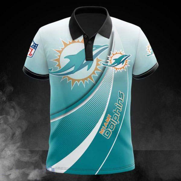 Miami Dolphins 3D Polo Shirt Sport Gift For Big Fans Limited Polo Shirt