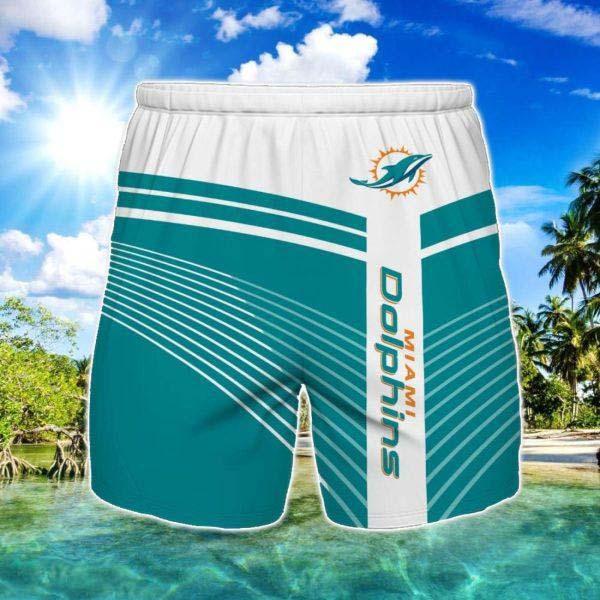 Miami Dolphins Beach Short For Fans Summer Gift