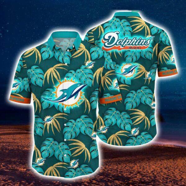 Miami Dolphins Hawaiian Shirt Style#4 For Summer 2024