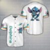 Miami Dolphins Lilo And Stitch Baseball Jersey Shirt Limited For Fans