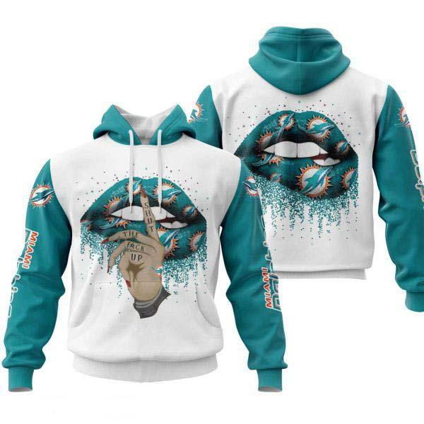 Miami Dolphins Lips 3D Printing Hoodie For Men And Women