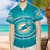 Miami Dolphins Logo Art illustration 3D Hawaiian Shirt For Men And Women