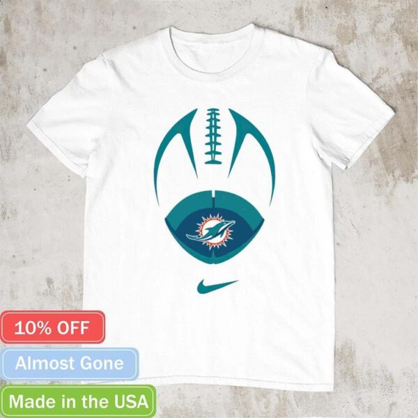 Miami Dolphins logo Blue Nike football shirt