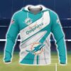 Miami Dolphins Logo Team 3D Printing T-Shirt Hoodie Sweatshirt For Fans