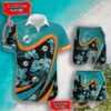 Miami Dolphins NFL Floral Hawaiian Shirt And Shorts Custom Name Casual Comfort Combo For Fans