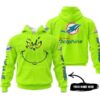 Miami Dolphins Personalized Name Grinch Face Green 3D Hoodie For Men And Women Sport Lover