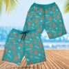 Miami Dolphins Sailboat and Coconut Pattern Beach Shorts For Fans