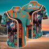 Miami Dolphins Skull Tropical Hawaiian Shirt Exclusive Gift For Summer