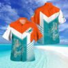 Miami Dolphins Standard Button Down Tropical Hawaiian Shirt