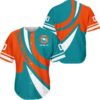 Miami Football Uniform 3D Baseball Jersey Shirt For Fans Custom Name And Number