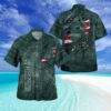 Michigan State Spartans American Flag Retro Printed Button Down Tropical Hawaiian Shirt