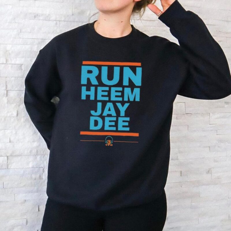 Official Run Heem Jay Dee Miami Dolphins T shirt