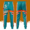 Personalized Miami Dolphins All Over Print 3D Casual Unisex All Over Print 3D Long Pants Turquoise Orange