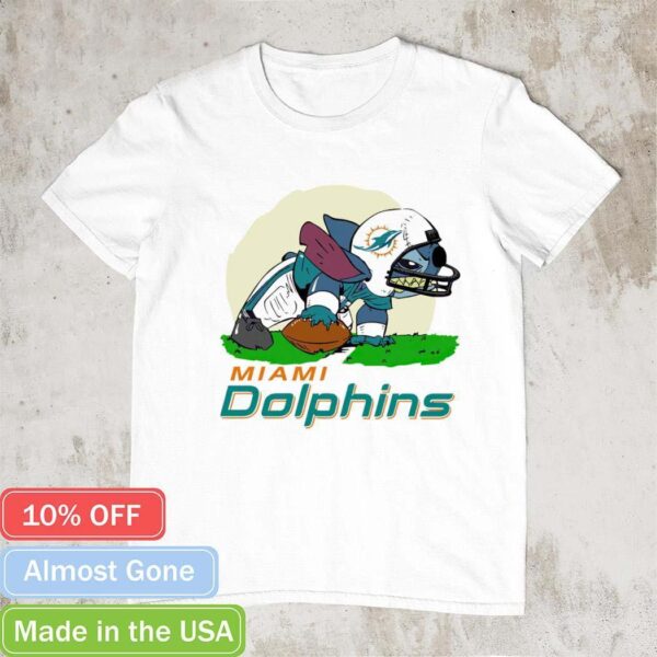 Stitch Miami Dolphins mascot shirt