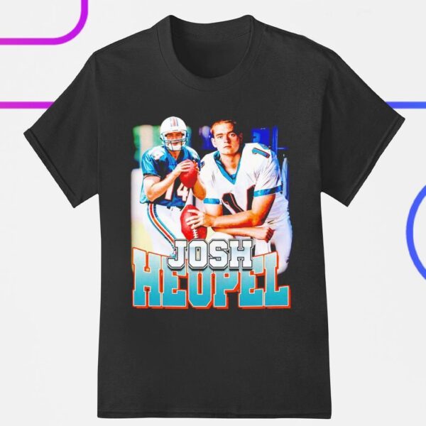 Josh Heupel Miami Dolphins football vintage shirt