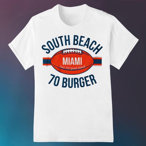 Miami Dolphins south beach 70 burger shirt