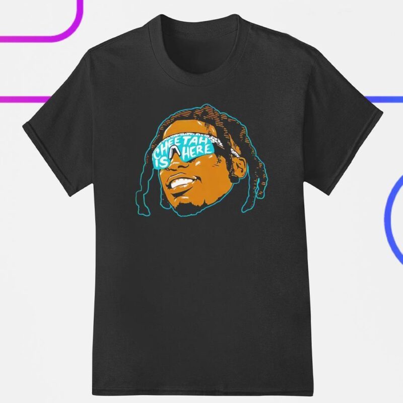 Tyreek Hill Miami Dolphins cheetah is here big face shirt