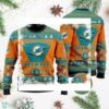 Miami Dolphins Ugly Christmas Sweater All Over Printed Custom Name Christmas Gift For Fans - available at - miamidolphinsfanstore.com