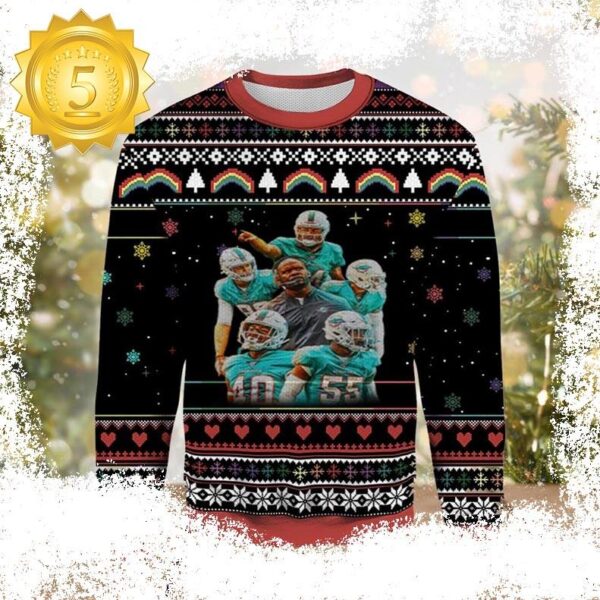 NFL Miami Dolphins Ugly Christmas Sweater - available at - miamidolphinsfanstore.com